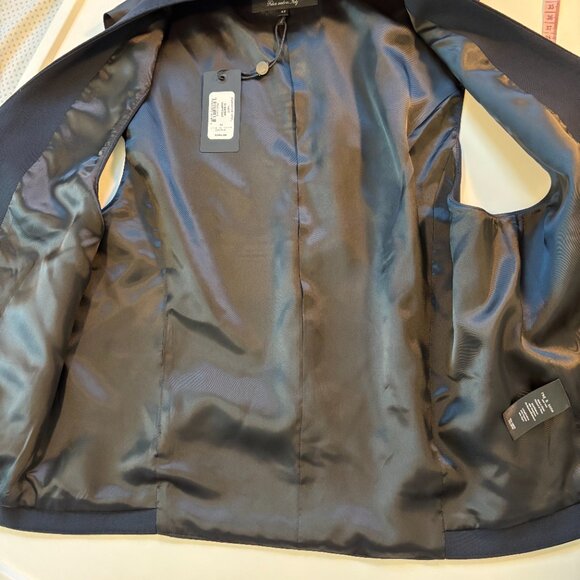 NWT Rag & Bone Size 42 Navy Chester Waistcoat Fabric Made in Italy - Picture 5 of 8